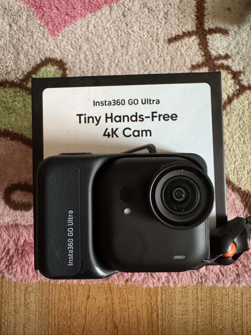 Insta360 GO Ultra Creator Bundle (Category: Video Cameras) located in Caloocan City. Submitted by recyclomanila (Listing ID 1466468196, Image 1). Description: - Item: Insta360 Go Ultra Creator Bundle - Storage: Includes 256GB memory card (worth 3,000 PHP) - Age & Reason: 5 months old, selling due to an upgrade - Condition: Fully functional, great for underwater shots up to 10ft - Inclusions: Complete accessories, box, and all mounts - Value: Orig