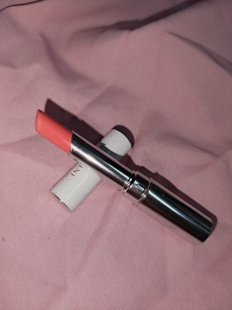 INTEGRATE Aqua Creamie Rouge Lipstick (Category: Makeup) located in Manila. Submitted by stylemenow_ (Listing ID 1466435769, Image 2). Description: ‎• INTEGRATE Aqua Creamie Rouge PK409 (インテグレート アクアクリーミールージュ PK409) - 2.2g - Pink / Coral ‎• Creamy moisturizing lipstick with aqua shine finish, lightweight and glossy ‎• Flaws: brownish spots / discoloration on white casing silver tube still good ‎• No box ‎• RFS: declutter.