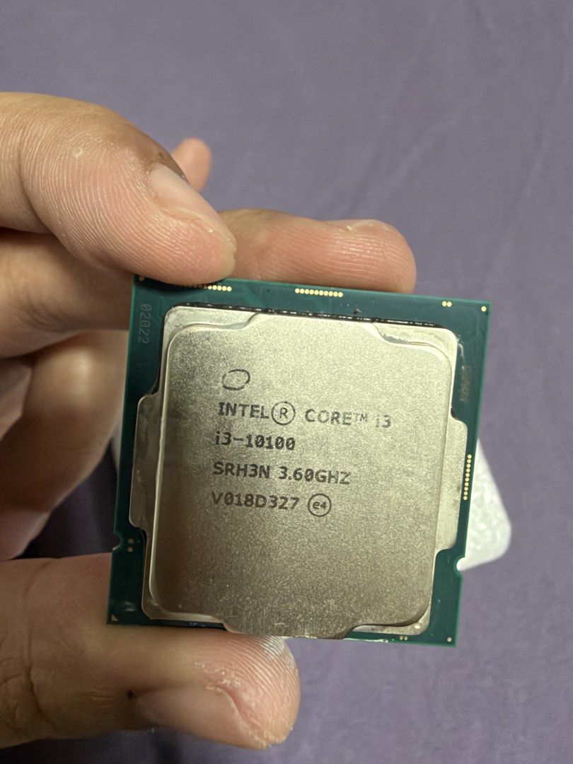 Intel Core i3-10100 3.60GHz Processor (Category: Desktops) located in Mandaluyong City. Submitted by genez08 (Listing ID 1466367358, Image 1). Description: For sale: Intel Core i3-10100 No box. Will put it in a small box with foam. No issues and damage. Came from a prebuilt pc. RFS: upgraded the cpu of the prebuilt. Payment via BPI, Gcash, lalamove purchase service is accepted. Shipping via grab, lalamove, go2express etc to be arranged by BUYER. 