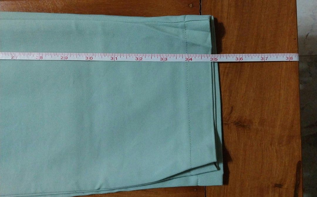 IORA casual trousers (Category: Other Bottoms) located in Marikina City. Submitted by positivity.thriftshop (Listing ID 1466453981, Image 3). Description: 💟 IORA mint green casual trousers ( color may vary due to lighting),bought in sg, never worn nkatago lng sa closet. 💟 Size L, back garterized pants, spare button,has front pockets and two mini pockets at the back 💚 MOP: GCash 🚚 Delivery Options: LBC and J&T only ( SF c/o buyer) 👎NO Cancell