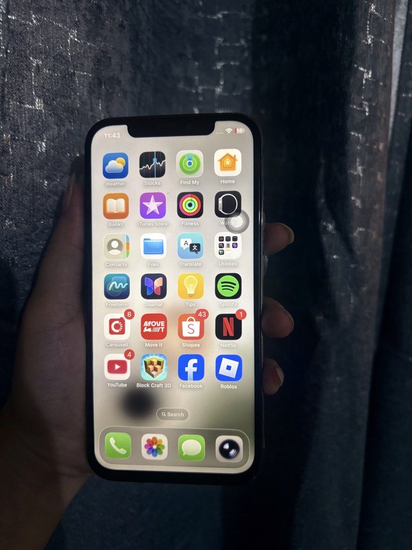 Iphone 12 (Category: iPhone 12 Series) located in Manila. Submitted by swiftdolphin.83b4c2 (Listing ID 1466406208, Image 1). Description: 12 pro 256 gb openline reset all you want singapore variant face id working issue: back glass crack but hindi naman nakaka affect sa performance and replaced lcd.