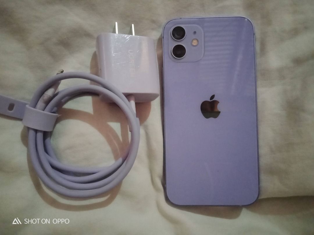 iPhone 12 | 256gb | Lavender (Category: Other Mobile & Gadget Accessories) located in Zamboanga. Submitted by safedeer_554844 (Listing ID 1466388333, Image 1). Description: Selling my iPhone 12 256GB. ✅ 256GB Storage ✅ Battery Health: 100% ✅ Still turns on and boots normally ✅ Display is working ❌ Touchscreen is not responding ❌ Selling AS-IS / FOR REPAIR 🎁 FREEBIES INCLUDED: • UGREEN Charger • Phone Case 📌 Good for repair or parts 📌 Buyer is 