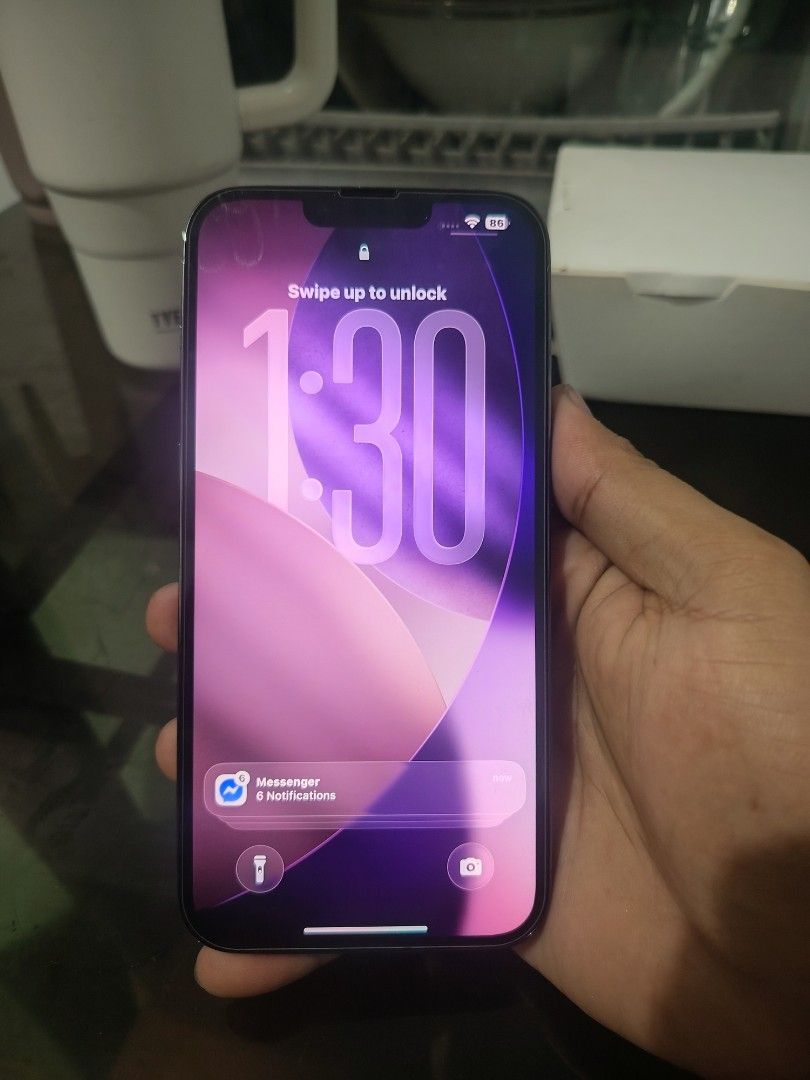 Iphone 13 pro max 128GB ❗❗ (Category: iPhone 13 Series) located in Manila. Submitted by lanz_mariano09 (Listing ID 1466322850, Image 2). Description: SALE RUSH RUSH 18999 FIX UNAHAN! IPHONE 13 PRO MAX 128GB FACTORY UNLOCKED (ANYSIM) ALL WORKING NO HISTORY OF REPAIR 100% BATTERY HEALTH ORIG ALL PARTS UNIT AND CASE ADD CASH SA LOWER UNIT.