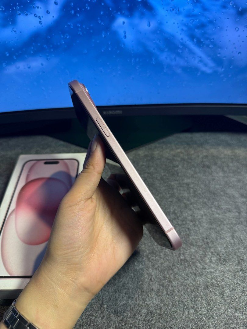 IPHONE 15 PLUS 128gb PINK (Category: iPhone 15 Series) located in Manila. Submitted by siahjane_ (Listing ID 1466444198, Image 3). Description: FOR SALE PO OR SWAP SA IOS ❤️ IPHONE 15 PLUS 128gb PINK! Factory unlocked (any sim) NTC approved 86 Orig Battery Health Truetone & Faceid working All parts are original No history of repair No issue Unli reset at check sa meetup Comes with Orig box Cable Case Tempered lnstalled 29499 📍Meet up around Nort