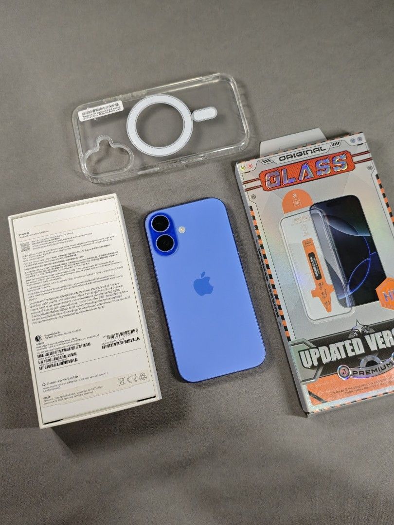 iPhone 16 128gb Ultramarine (Category: iPhone 16 Series) located in Pasig City. Submitted by santosteph (Listing ID 1466474400, Image 2). Description: iPhone 16 128gb Ultramarine Factory Unlocked iOS 26.6 86%🔋Battery Health No History of Repair No Sim Restriction NTC Approved No other Issues aside from Minimal scratches Inclusions: - Original Box - Case - Unused Screen Protector - No Lowballers - Open for Meet-up or Halfways - Marikina, LRT-2 St