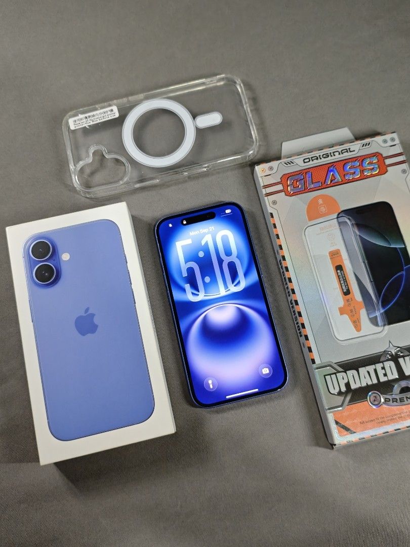iPhone 16 128gb Ultramarine (Category: iPhone 16 Series) located in Pasig City. Submitted by santosteph (Listing ID 1466474400, Image 1). Description: iPhone 16 128gb Ultramarine Factory Unlocked iOS 26.6 86%🔋Battery Health No History of Repair No Sim Restriction NTC Approved No other Issues aside from Minimal scratches Inclusions: - Original Box - Case - Unused Screen Protector - No Lowballers - Open for Meet-up or Halfways - Marikina, LRT-2 St