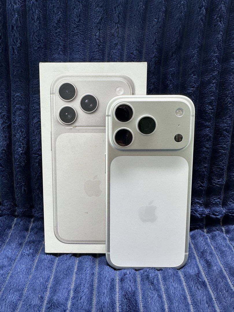 iPhone 17 Pro 256gb FU (NTC Approved) (Category: iPhone 17 Series) located in San Juan City. Submitted by NAM_Gadgets (Listing ID 1466417106, Image 1). Description: For sale or swap Price: 63,999 iPhone 17 Pro 256GB Factory unlocked any sim Silver 100% battery health 117 Cc 💯 face id working 💯 true tone working 💯 no issue 💯 no defect 💯 all working Inclusion: Box (same serial) Cord Case Tempered glass Cod with charge fee!.