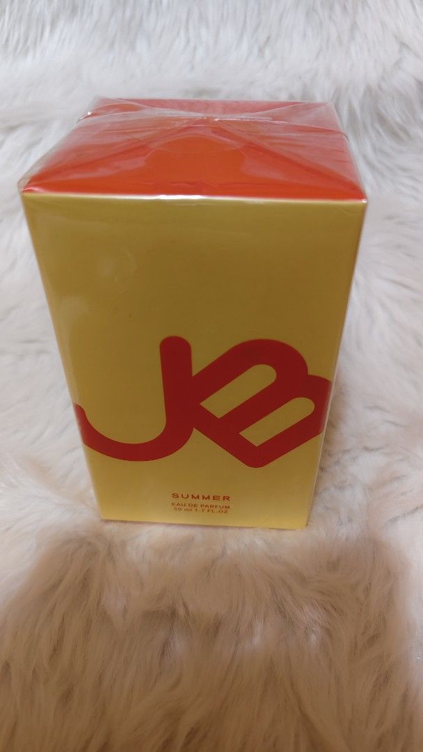 Jelly Bunny Summer EDP Perfume 50ml (Category: Fragrance & Deodorants) located in Manila. Submitted by daisyduck09 (Listing ID 1466451853, Image 3). Description: - Brand: Jelly Bunny - Product: Summer Eau de Parfum - Volume: 50ml - Condition: Brand new, sealed in original packaging with barcode - Bottle Design: Bright yellow with orange cap and white logo - Scent Profile: Fresh, sweet, and fruity - perfect for daily wear.