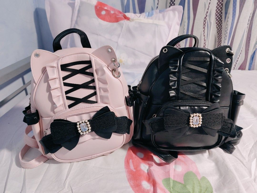 Jirai Kei pink kitty backpack (Category: Backpacks) located in Pateros City. Submitted by soshifem (Listing ID 1466549957, Image 2). Description: brandnew.