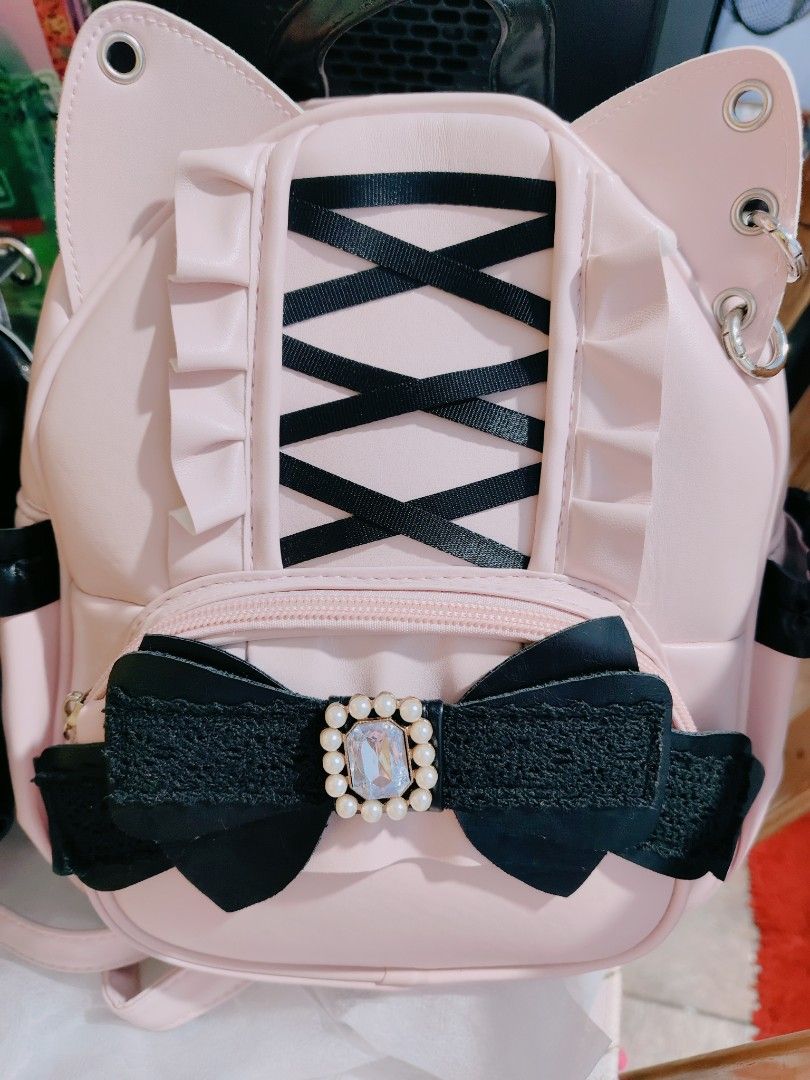 Jirai Kei pink kitty backpack (Category: Backpacks) located in Pateros City. Submitted by soshifem (Listing ID 1466549957, Image 3). Description: brandnew.
