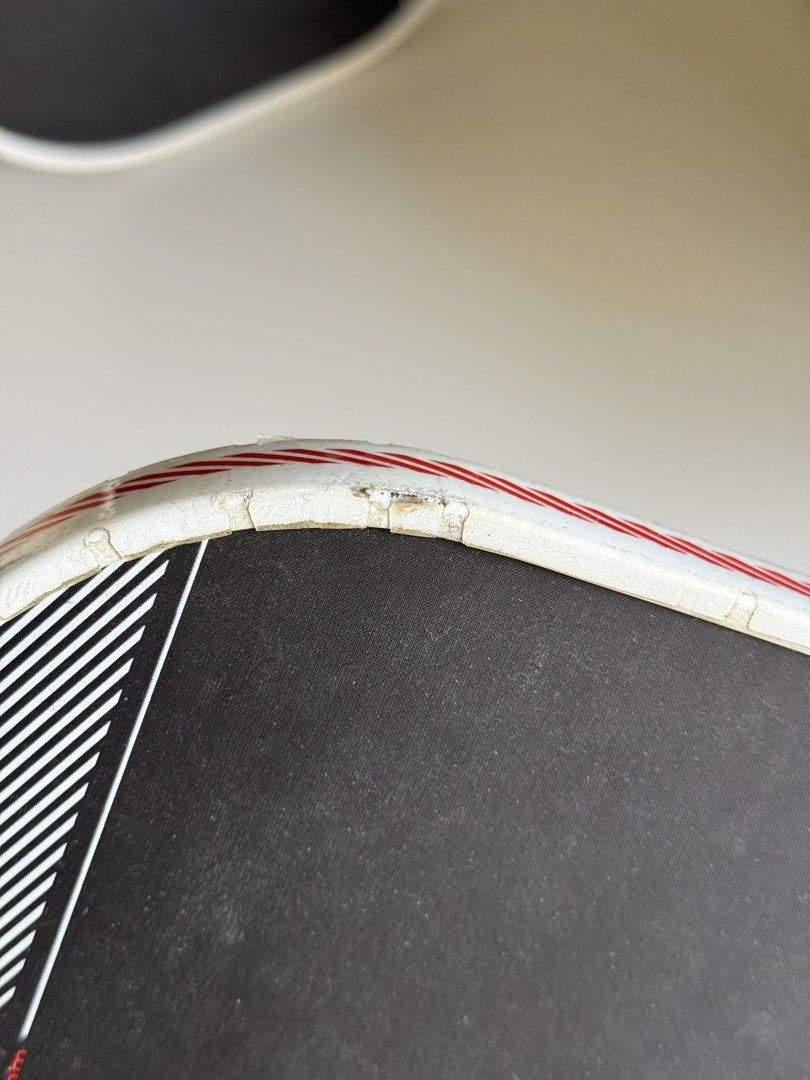 JOOLA Perseus IV 16mm Pickleball Paddle (Category: Racket and Ball Sports) located in Mandaluyong City. Submitted by wileenrana (Listing ID 1466410173, Image 3). Description: 16mm Condition: Normal court scuffs on the white edge guard from regular play; does not affect performance.