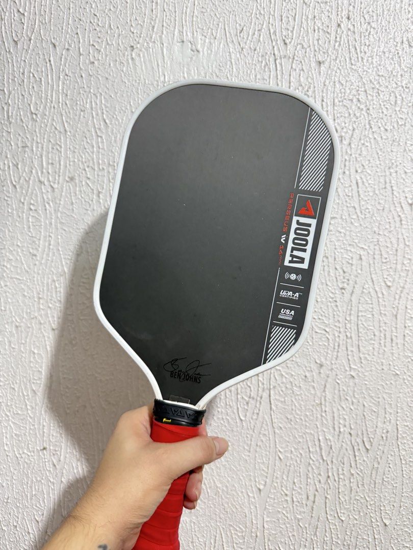 JOOLA PERSEUS IV (Category: Racket and Ball Sports) located in Navotas City. Submitted by bienjoseph.obenia12 (Listing ID 1466433702, Image 3). Description: FOR SALE JOOLA PERSEUS IV 14MM WITH NFC ISSUE: MINIMAL DENTS NO BOX RFS: EXTRA PADDLE MAY RPM NA PAG FAKE INYO NALANG.