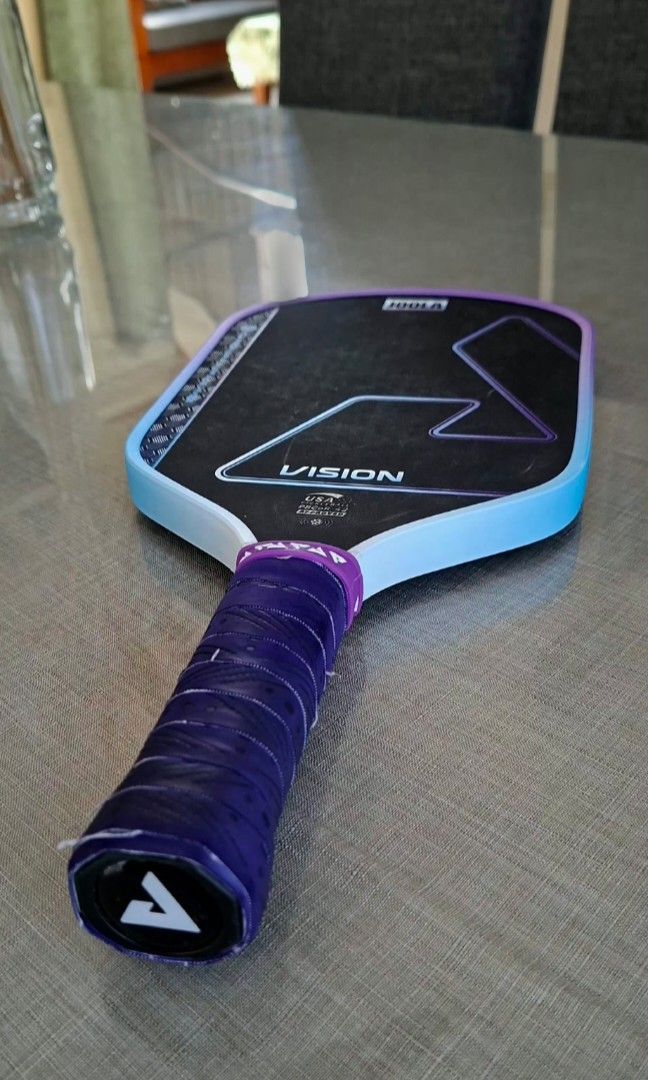 Joola Vision Carbon Grip Surface Pickleball Paddle (Category: Racket and Ball Sports) located in Paranaque City. Submitted by pao.e (Listing ID 1464887854, Image 1). Description: *Joola Vision Pickleball Paddle *Used - good condition *3 months used - just curious about the game :) *got a great game but its not my type of sports *With NFC chip tag included *Receipt included bought in Stride and Stroke - Ayala Manila Bay * Box included RFS: back to