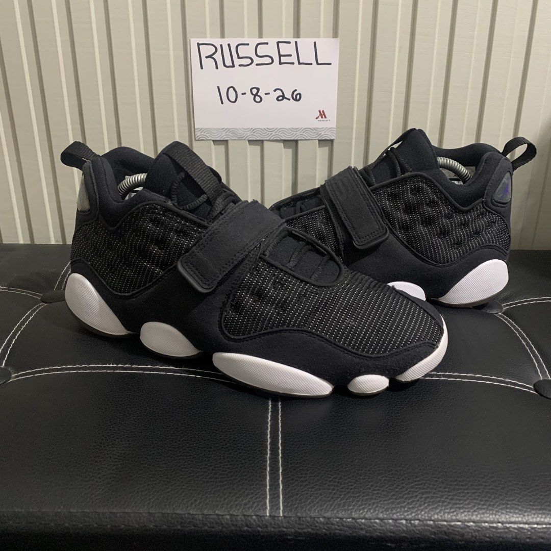 JORDAN BLACK CAT SPACE JAM (Category: Sneakers) located in Taguig. Submitted by russell242 (Listing ID 1466539269, Image 1). Description: - Model: Jordan blackcat space jam. Black & White) - Design: Mid-top cut with midfoot strap, traditional lacing, and iconic holographic Jumpman logo on the heel - Materials: Textured mesh upper panels paired with durable suede mudguards - Sole: White midsole pods and reliable rubber outsole - Condition: Clean o