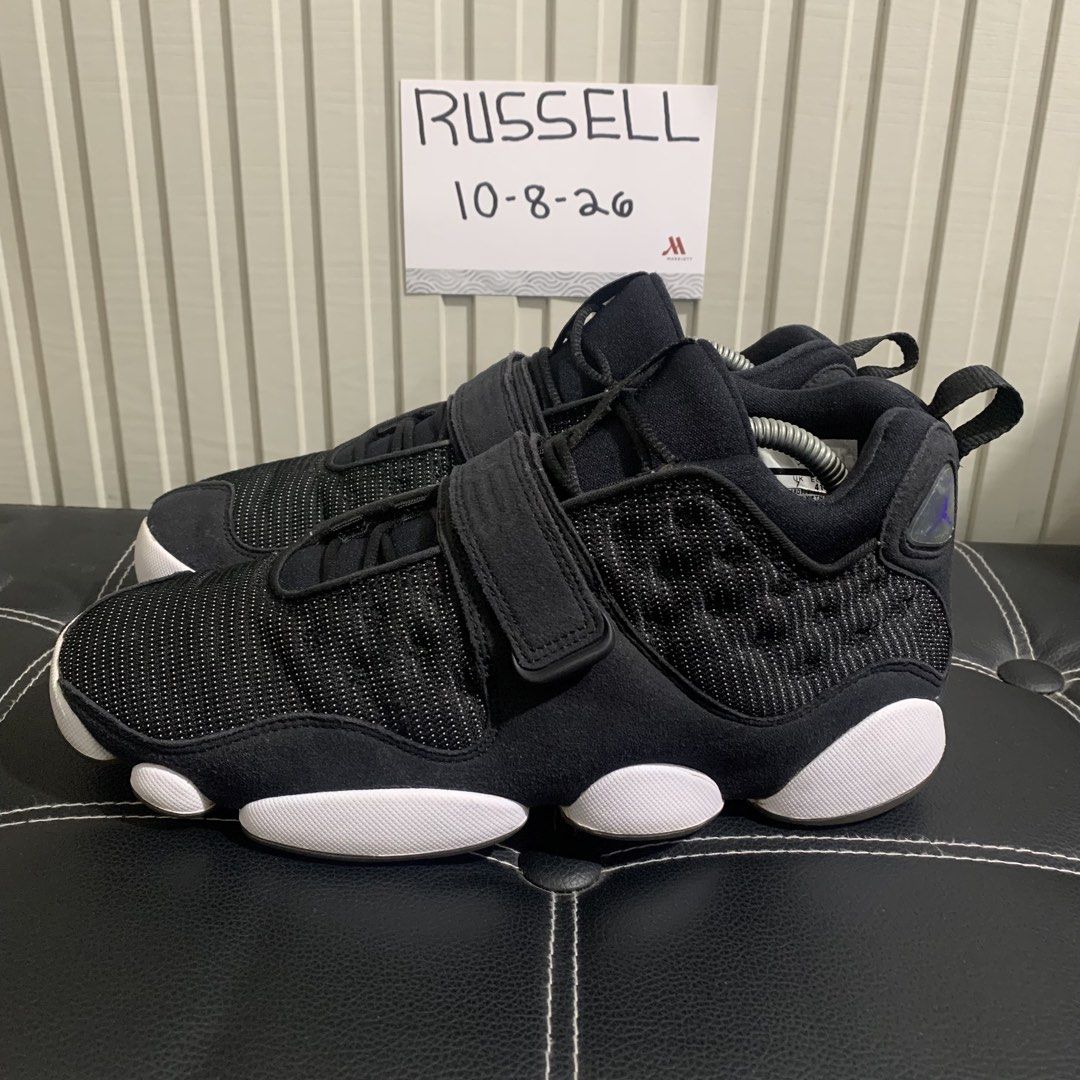 JORDAN BLACK CAT SPACE JAM (Category: Sneakers) located in Taguig. Submitted by russell242 (Listing ID 1466539269, Image 3). Description: - Model: Jordan blackcat space jam. Black & White) - Design: Mid-top cut with midfoot strap, traditional lacing, and iconic holographic Jumpman logo on the heel - Materials: Textured mesh upper panels paired with durable suede mudguards - Sole: White midsole pods and reliable rubber outsole - Condition: Clean o