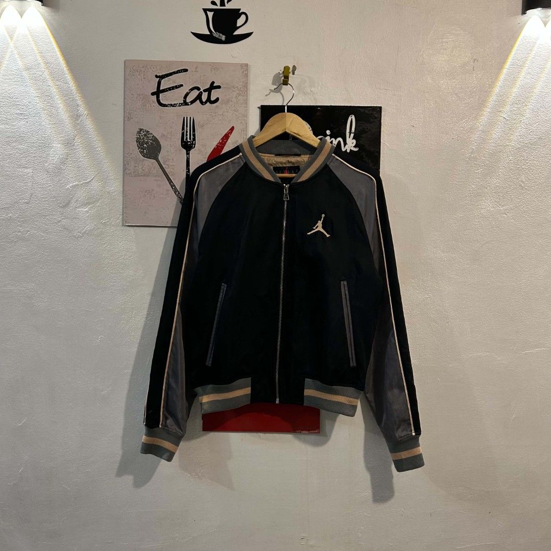 Jordan Retro Remastered Souvenir Jacket (Category: Coats, Jackets and Outerwear) located in Quezon City. Submitted by streetwearandluxph (Listing ID 1466558832, Image 1). Description: Jordan Retro Remastered Souvenir Jacket.