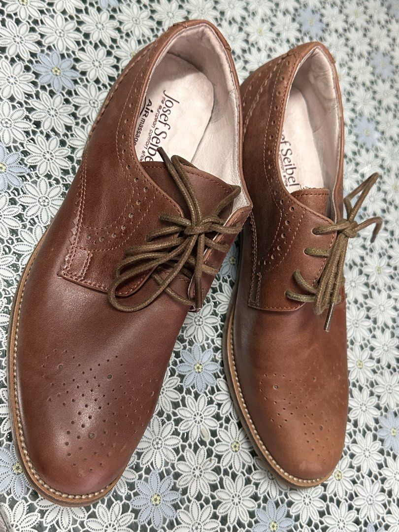 Josef siebel brown leather shoes 36 (Category: Loafers) located in Angeles City. Submitted by goodbuysathome (Listing ID 1466363867, Image 1). Description: Genuine leather brown leather shoes , womens size 36 Josef siebel like new Add sf 74 Gcash payment.