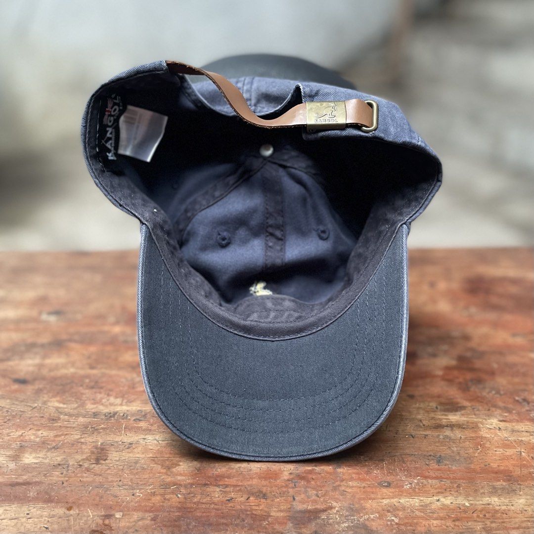 Kangol Washed Baseball Cap Navy Slate Blue (Category: Caps & Hats) located in Pandi. Submitted by 28hundreds (Listing ID 1466524446, Image 3). Description: Kangol Washed Baseball Cap Navy Slate Blue OSFA (one size fits all) good condition, leather strap, good for everyday use, authentic, see detailed pics to appreciate the piece thank you. - 600 +sf bulacan.