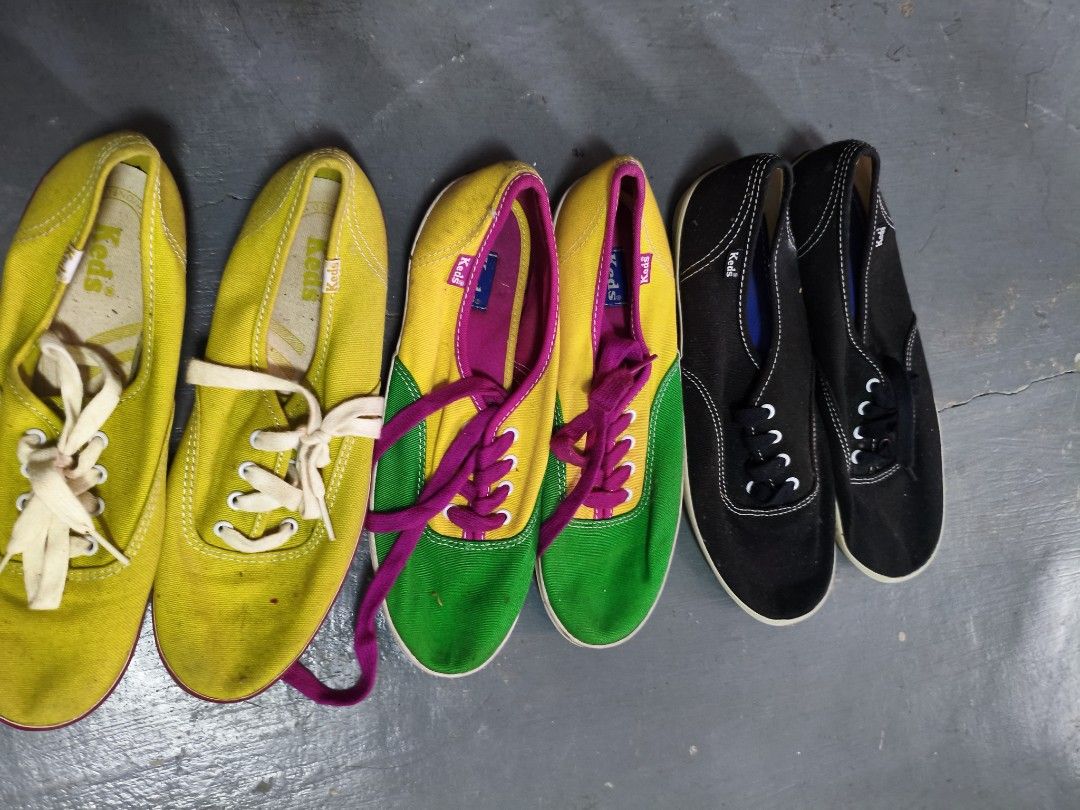 Keds Shoes Takeall size 6-7 preloved (Category: Sneakers) located in Cavite. Submitted by cappfinds86177 (Listing ID 1466431529, Image 1). Description: 3pairs for 2k cod lalamove or shipping.