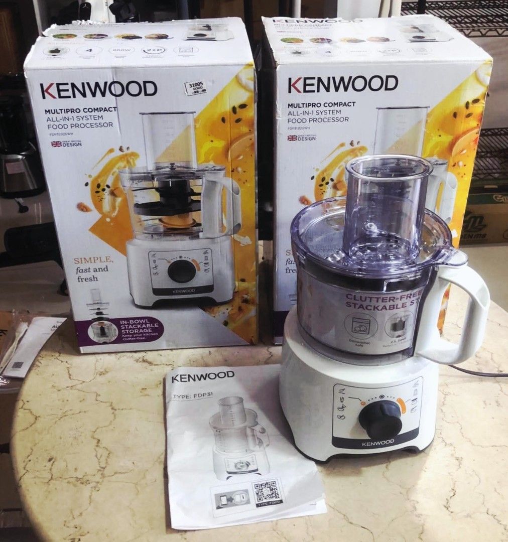 KENWOOD MULTIPRO COMPACT PROCESSOR (Category: Hand & Stand Mixers) located in Bulacan. Submitted by iamvanillapeach (Listing ID 1466434778, Image 1). Description: For sale: KENWOOD MULTIPRO COMPACT | 4,500 PESOS EACH ONLY | Condition: Brand New — with service warranty 📍Pulilan, Bulacan We can deliver nationwide. ☺️📩.