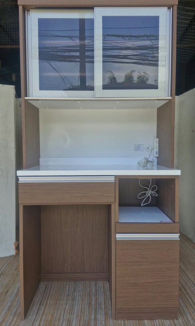Kitchen Organizer (Category: Shelves, Cabinets & Racks) located in Meycauayan. Submitted by marygracecasimiro (Listing ID 1466491091, Image 1). Description: Nitori Modular Kitchen Organizer L39.5 x W20 x H79 Price: 8,500🩷.