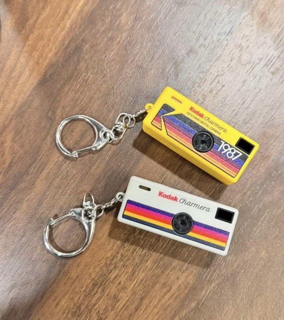 Kodak Charmera Keychain Digital Camera (1987) (Category: Cameras) located in Manila. Submitted by _nothingpromax (Listing ID 1466527948, Image 2). Description: Condition / Issues: Pre-loved / Used. Smooth front body with minor aesthetic sign of use; 100% functional with no issue on lens or buttons. Reason for selling: Decluttering Includes 32gb memory card.