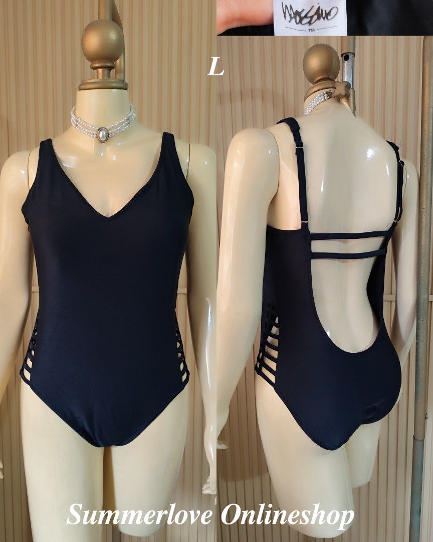 (L) Mossimo Deep V Strappy Side One Piece Swimsuit (Category: Bikinis & Swimsuits) located in Paranaque City. Submitted by tanz2014 (Listing ID 1466347586, Image 2). Description: 🌻Like New🌻 🌼Brand: MOSSIMO ➡️Padded 🌸Size: Large 💸Mine: P399 🔺All Items are PRELOVED in good condition. 🔺Please do manage your expectations. 🔺WASH before USE‼️ 🔺BUY at your own RISK‼️ ❌NO RETURN, NO EXCHANGE POLICY❌ 🚫BOGUS BUYER/JOY RESERVER will be posted in e