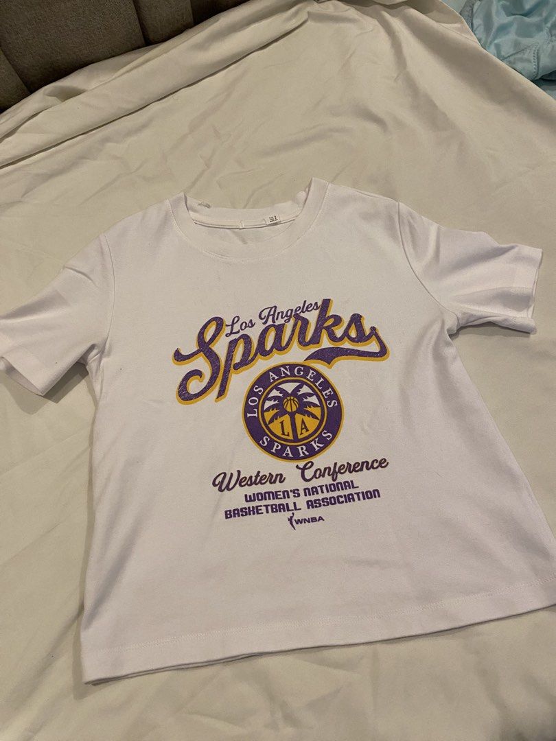 LA Sparks Shirt (Category: Shirts) located in Marikina City. Submitted by lovedbycial (Listing ID 1466353139, Image 1). Description: — fits like a baby tee but not too short — nice fabric & print — rfs : not my style anymore.