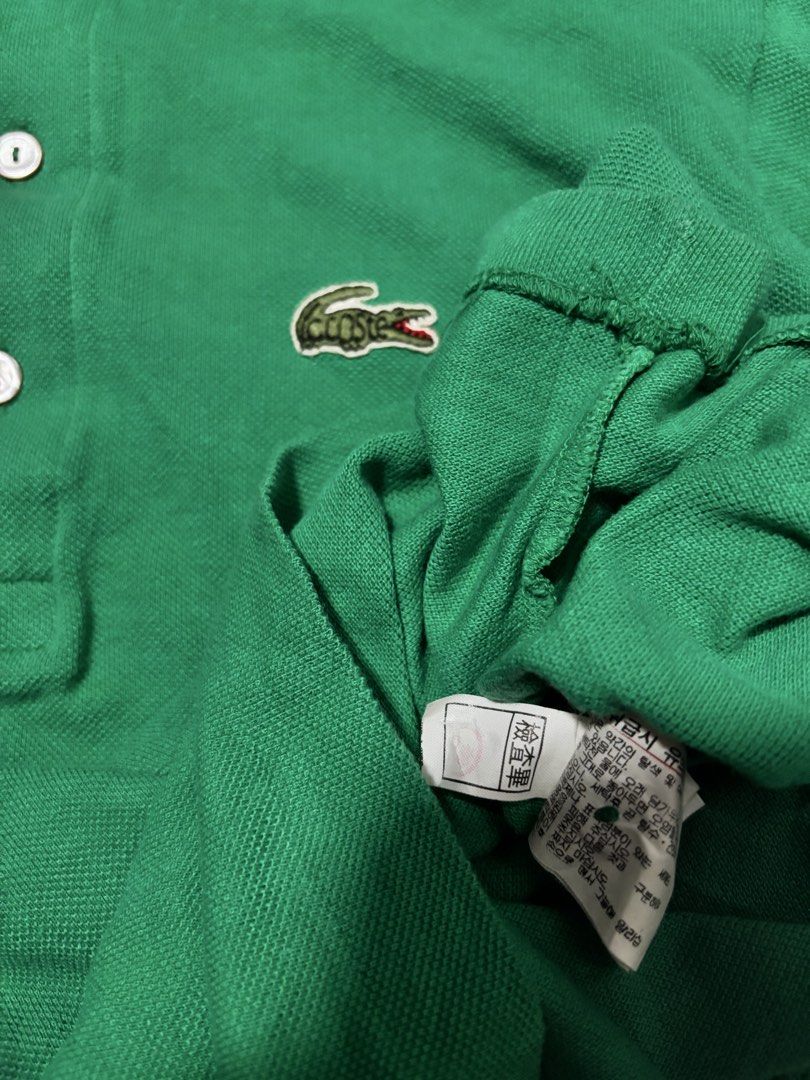 Lacoste (Category: Tshirts & Polo Shirts ) located in Cavite. Submitted by cesxyyylll (Listing ID 1466522993, Image 3). Description: Size 85 on tag need wash .