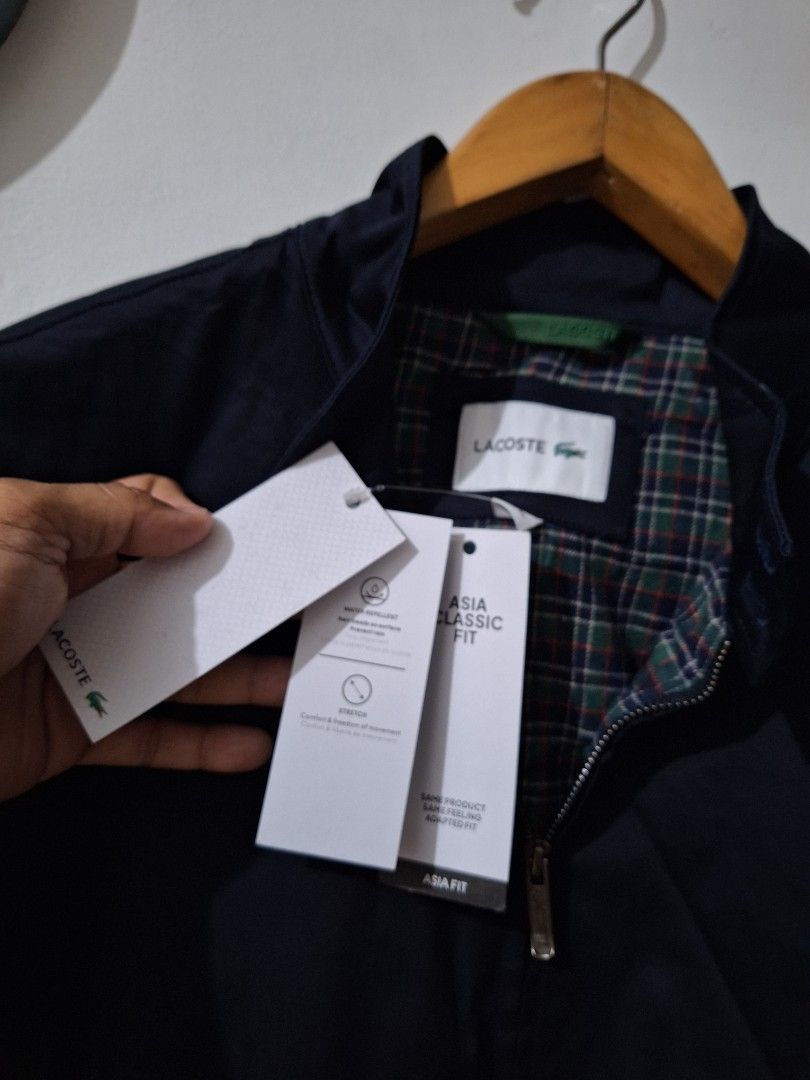 Lacoste harrington jacket navy xl (Category: Coats, Jackets and Outerwear) located in Santa Rosa. Submitted by pat0317 (Listing ID 1466456420, Image 3). Description: Lacoste Harrington twill cotton jacket Water repellant Unused no issue XL - 23x28 best fit on large to semi xl Cod cop Lbc lalamove j&t meetup Starosa Laguna.