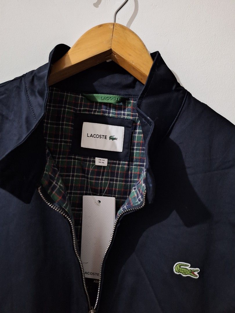 Lacoste harrington jacket navy xl (Category: Coats, Jackets and Outerwear) located in Santa Rosa. Submitted by pat0317 (Listing ID 1466456420, Image 2). Description: Lacoste Harrington twill cotton jacket Water repellant Unused no issue XL - 23x28 best fit on large to semi xl Cod cop Lbc lalamove j&t meetup Starosa Laguna.