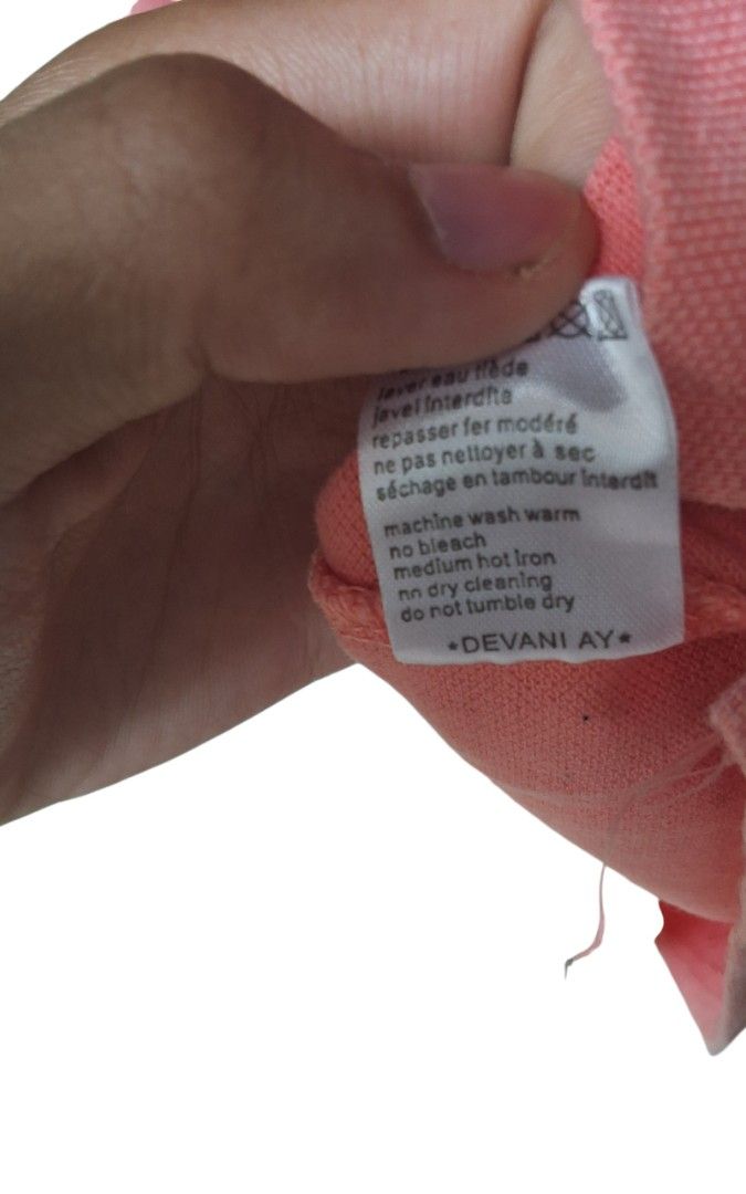 Lacoste Pink Polo (Category: Tshirts & Polo Shirts ) located in La Trinidad. Submitted by lotionito2601 (Listing ID 1466429093, Image 3). Description: Plus sf 9/10 cr issue discoloration, sun fade off/legit kayo na bahala pm lng mga boss.