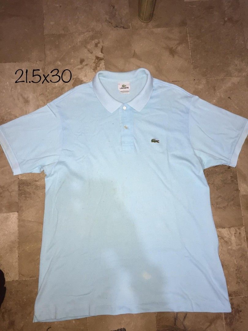 Lacoste Poloshirt Plain Og Logo (Category: Tshirts & Polo Shirts ) located in Naga. Submitted by bonethugz1822 (Listing ID 1466384212, Image 1). Description: Verygood condition Issues stains needs cleaning Colorate 9/10 Dimes on picture 350+sf.