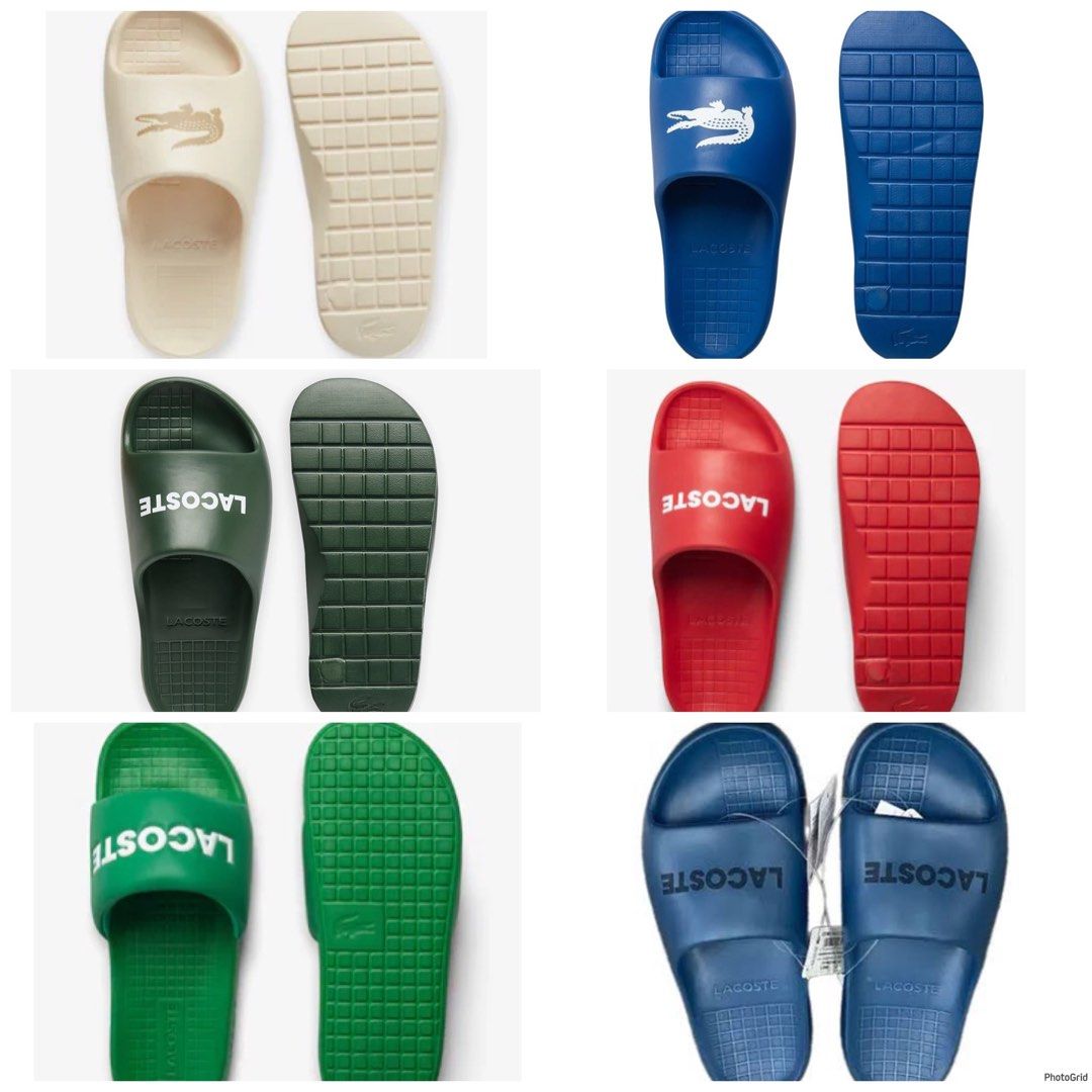 Lacoste Slides Mens (Category: Slippers & Slides) located in Caloocan City. Submitted by clicknshop2nd (Listing ID 1466443732, Image 1). Description: Lacoste Slides Mens 2999 Only Size: US 9 M Guaranteed 💯% Authentic/Original Onhand Ready To Ship Moneyback Guarantee If Proven Fake Ship Via JRS/J&T/Lalamove DM Us For Inquiries ❌ No Reservation | No Swap ❌ NO COD | NO COP ❌ No Return No Exchange Policy ❌ No Rush Shipping.