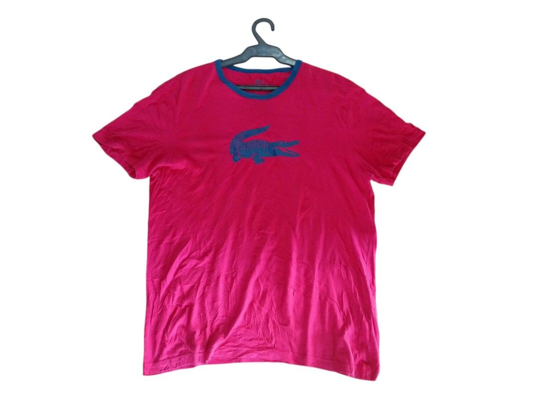 Lacoste Tee (Category: Activewear) located in Guihulngan. Submitted by johnjohndripgoods (Listing ID 1466367220, Image 1). Description: LACOSTE DIMES: 21x28 VERY GOOD CONDITION 9.5/10 COLOR RATE NEEDS WASH ISSUE: CRACK/HAIRLINES SA LOGO DM OPEN FOR VC.