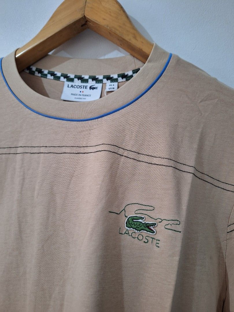 Lacoste tshirt light brown medium (Category: Tshirts & Polo Shirts ) located in Muntinlupa City. Submitted by kstefanomela14 (Listing ID 1466489048, Image 3). Description: brandnew lacoste tshirt brown stitched stripes medium - 20x27 cod lbc lalamove.