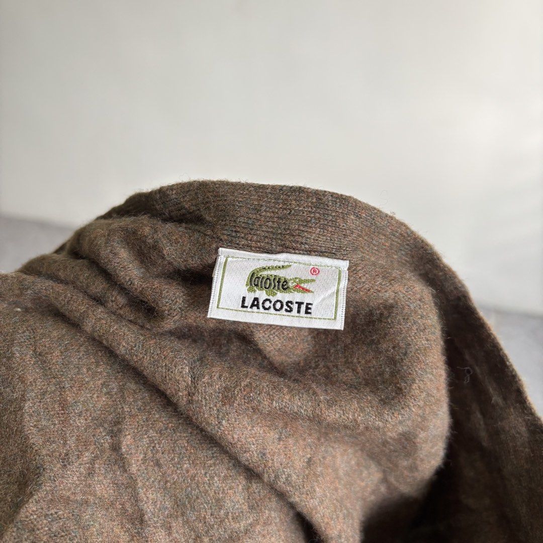 Lacoste Wool Cardigan (Category: Coats, Jackets and Outerwear) located in Bacolod City. Submitted by Hanap_ukay (Listing ID 1466472268, Image 3). Description: Lacoste Wool Cardigan Size: Medium Excellent No flaws 980.