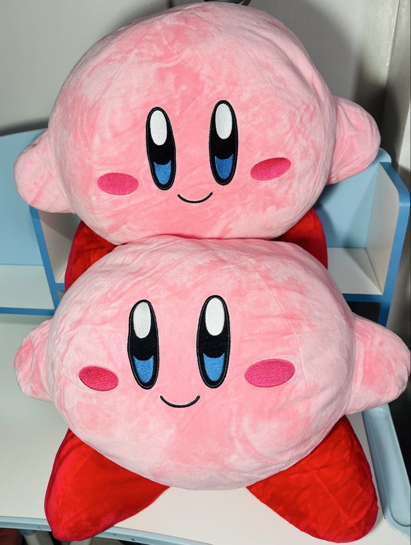 Large Kirby Plushie (Category: Plushies & Soft Toys) located in Cainta. Submitted by jjsp_monsterhunting (Listing ID 1466429998, Image 1). Description: large kirby plushie 460 each approx 20 inches kirby nintendo brand tag , yung isang kirby tag may damage meet up pin loc cainta shipping options LALAMOVE✅ JNT✅.