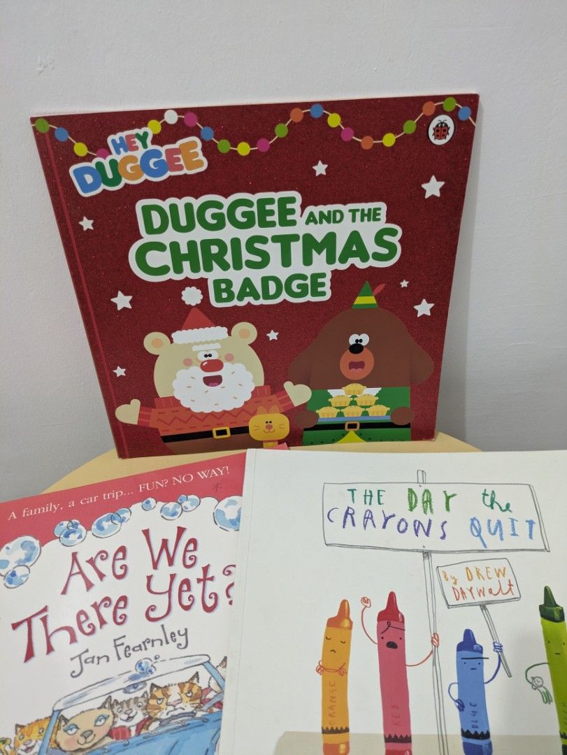 Large Premium Paperbacks (Includes Oliver Jeffers and More) (Category: Children's Books) located in Cavite. Submitted by lorefcalzado (Listing ID 1466456400, Image 2). Description: Large Premium Paperback Oliver Jeffers and More 📗 The Day the Crayons Quit - P120 📗 Hey Duggee and the Christmas Badge - P80 📗 Are We There Yet? - P80 🩷 These are preloved books. 🩷 Lalamove and pick-up only. 📍Bacoor, Cavite.