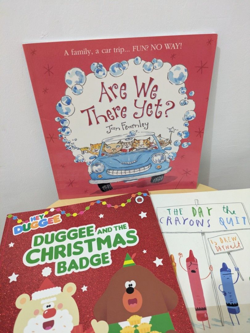 Large Premium Paperbacks (Includes Oliver Jeffers and More) (Category: Children's Books) located in Cavite. Submitted by lorefcalzado (Listing ID 1466456400, Image 3). Description: Large Premium Paperback Oliver Jeffers and More 📗 The Day the Crayons Quit - P120 📗 Hey Duggee and the Christmas Badge - P80 📗 Are We There Yet? - P80 🩷 These are preloved books. 🩷 Lalamove and pick-up only. 📍Bacoor, Cavite.