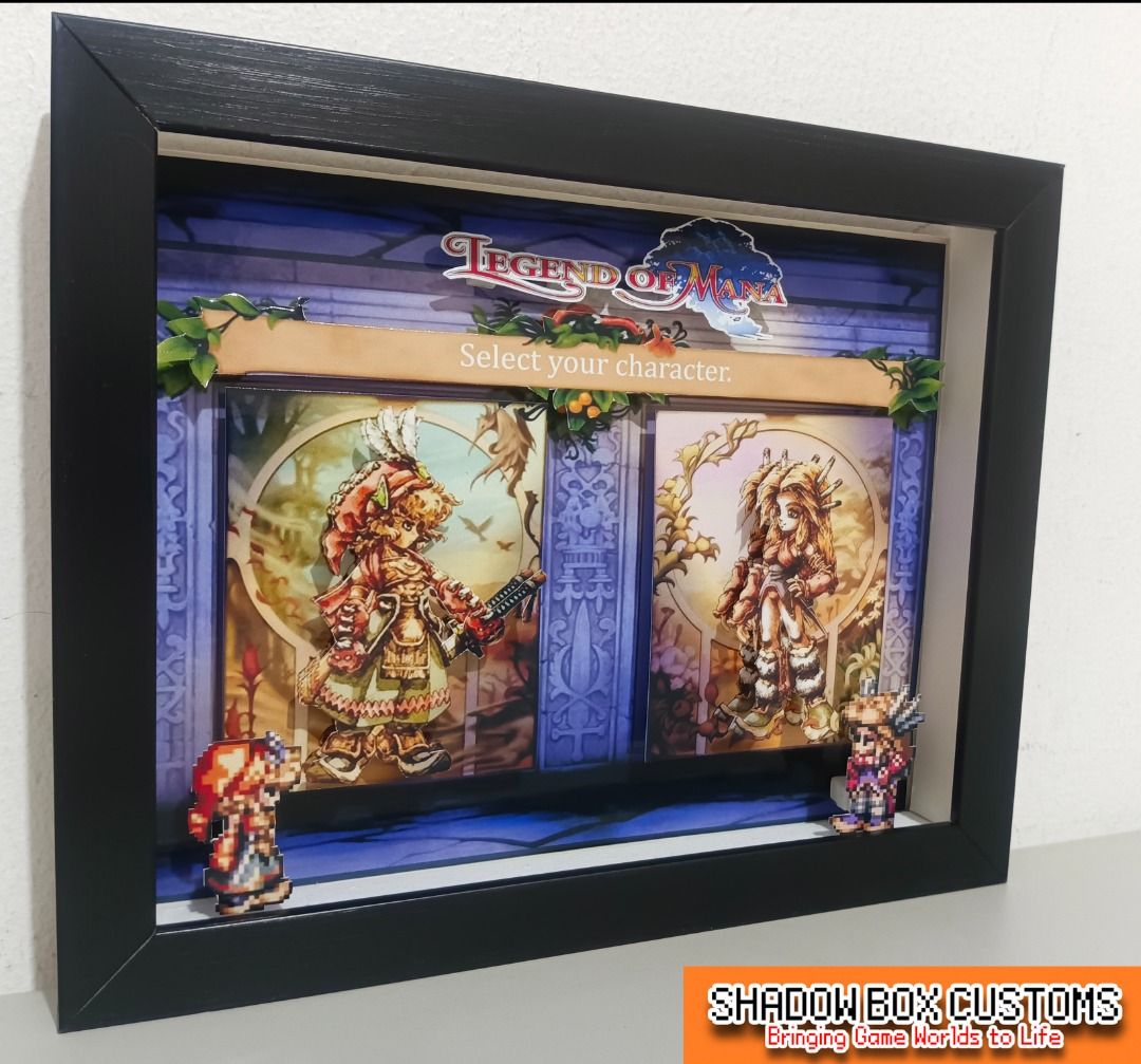 Legend of Mana Video Gam Shadow Box (Category: Nintendo) located in Quezon City. Submitted by natzuki10 (Listing ID 1466365414, Image 3). Description: Legend of Mana Video Gam Shadow Box Height: 8 inches Width: 10 inches *Handmade Pixel Shadow Boxes *Accepting Customized Designs *Perfect for Gamers & Collectors #videogames #playstation #nintendo #roomdecor #collection #gamer #gift .