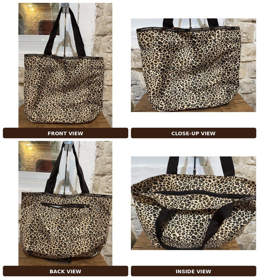 lightweight tote leopard print L14x17 (Category: Tote Bags) located in San Fernando. Submitted by japansurpluselyu (Listing ID 1466499585, Image 1). Description: .
