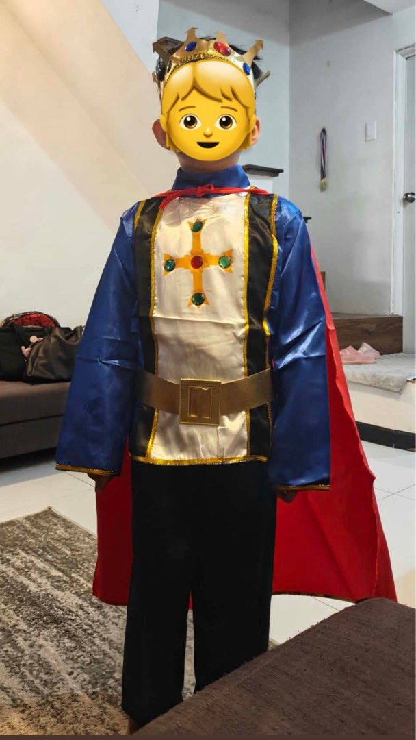 Little Prince Costume for UN (Category: Babies & Kids Fashion) located in Quezon City. Submitted by prebyic (Listing ID 1466419834, Image 1). Description: Used only for 30minutes Little Prince Europe United Nations Costume - UK/England, Germany, Netherlands, Norway, Denmark, Sweden, Spain etc Medium Size Inclusions - Crown - Long sleeve top - Pants - Belt .