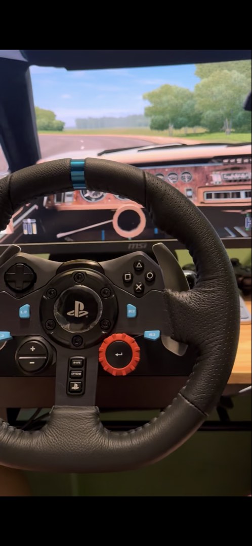 Logi Racing Controller Logitech G29 Driving Force Racing Wheel PlayStation PC, Video Gaming ...