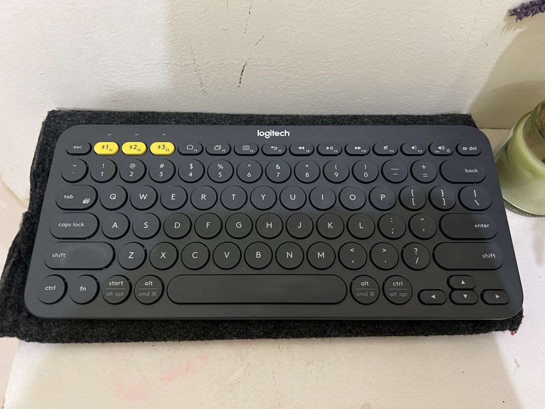 Logitech K380 Wireless Keyboard (Category: Computer Keyboard) located in Antipolo. Submitted by jirahchan (Listing ID 1466497811, Image 1). Description: • comes with dark gray keyboard bag • still perfectly working • rfs: decluttering + really need funds for my coming trip.