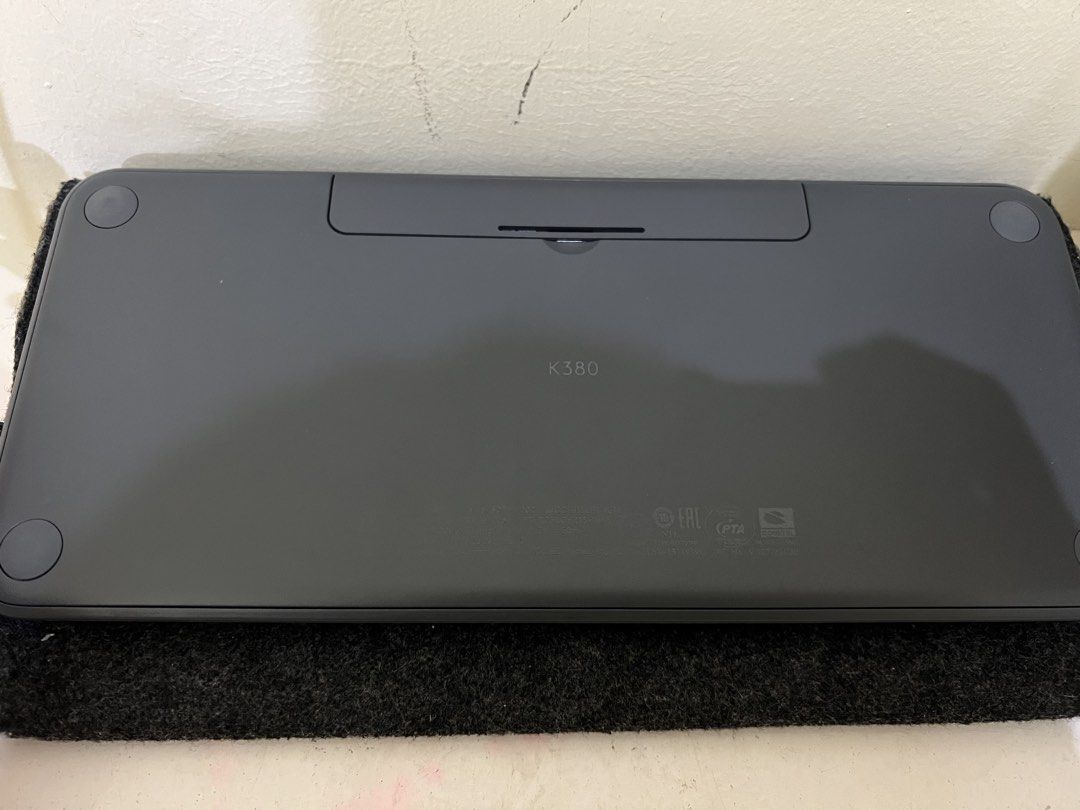 Logitech K380 Wireless Keyboard (Category: Computer Keyboard) located in Antipolo. Submitted by jirahchan (Listing ID 1466497811, Image 3). Description: • comes with dark gray keyboard bag • still perfectly working • rfs: decluttering + really need funds for my coming trip.