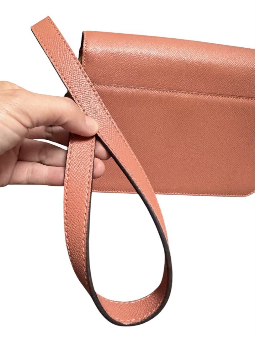 LovCat Shoulder Bag (Category: Cross-body Bags) located in Baguio. Submitted by pwz-eshop (Listing ID 1466392068, Image 3). Description: • Up for Grabs!! • Guaranteed Authentic!! • Flaws: Hairline scratches on hardware. (please see photos) • BRAND: LOVE CAT. • DIMENSIONS: length 9", height 6.5", width 3.5", handle drop: 21". • SERIAL NUMBER: None. • COUNTRY OF ORIGIN: Undetermined. • MATERIAL: Saffiano Leather. • COLOR: Pink/old rose. • Lining: C