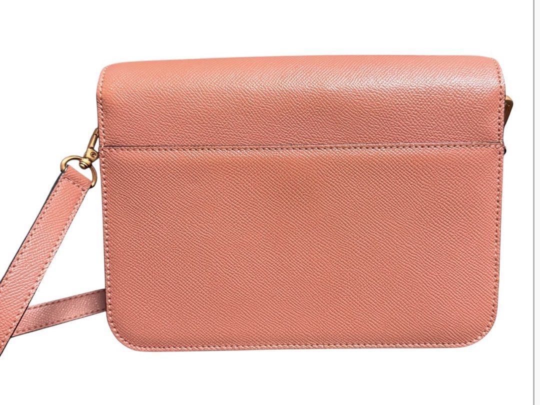 LovCat Shoulder Bag (Category: Cross-body Bags) located in Baguio. Submitted by pwz-eshop (Listing ID 1466392068, Image 2). Description: • Up for Grabs!! • Guaranteed Authentic!! • Flaws: Hairline scratches on hardware. (please see photos) • BRAND: LOVE CAT. • DIMENSIONS: length 9", height 6.5", width 3.5", handle drop: 21". • SERIAL NUMBER: None. • COUNTRY OF ORIGIN: Undetermined. • MATERIAL: Saffiano Leather. • COLOR: Pink/old rose. • Lining: C
