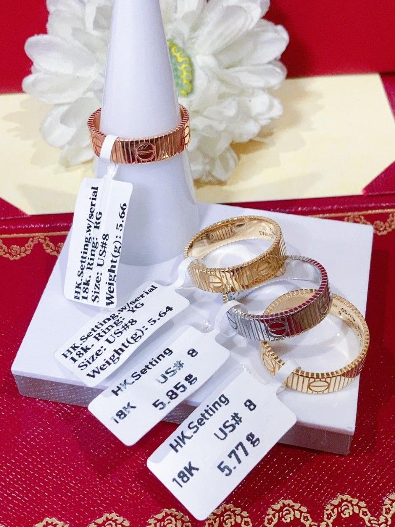love ring 18k gold hk setting (Category: Earrings) located in Manila. Submitted by primejewelry (Listing ID 1466448425, Image 2). Description: .
