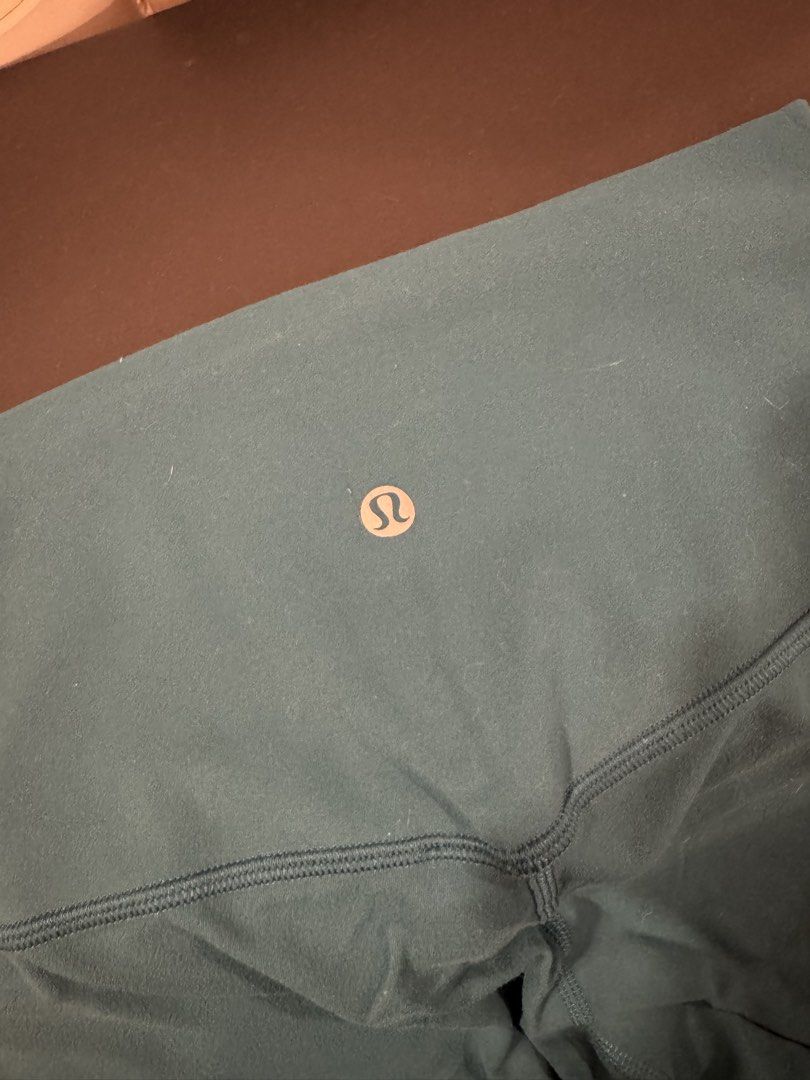 Lululemon Align Leggings Size 6 Green Blue (Category: Activewear) located in Quezon City. Submitted by charlieschamps (Listing ID 1466479205, Image 3). Description: RFS: No longer doing yoga and pilates Size 6 Minor piling in crotch area Inseam length is 21 inches Tag says 170/60Y Buttery fabric Payment via Gcash J&T shipping c/o buyer.